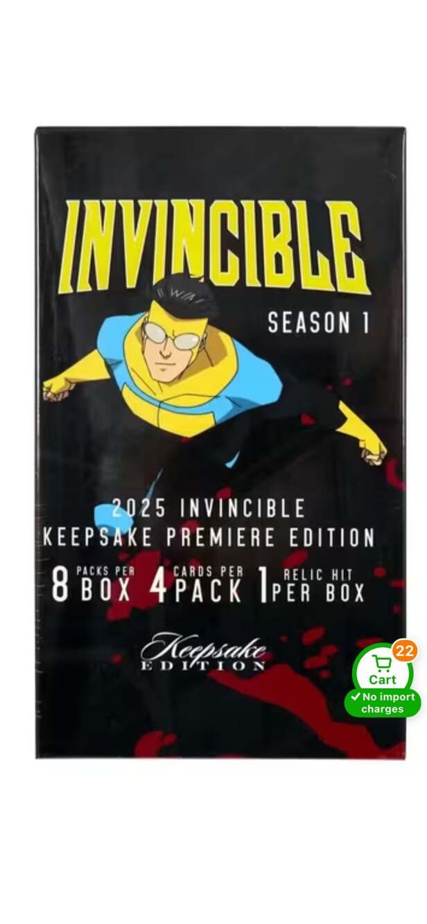 2025 Invincible Keepsake Premiere Edition Season 1 Blaster Box